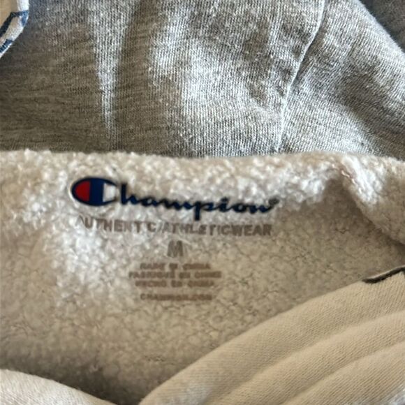 Champion Boys Multicolor Logo White Hooded Sweatshirt - Picture 9 of 9